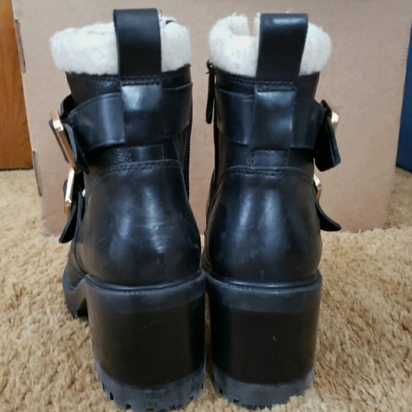 Nine West leather lug booties - Picture 2 of 5
